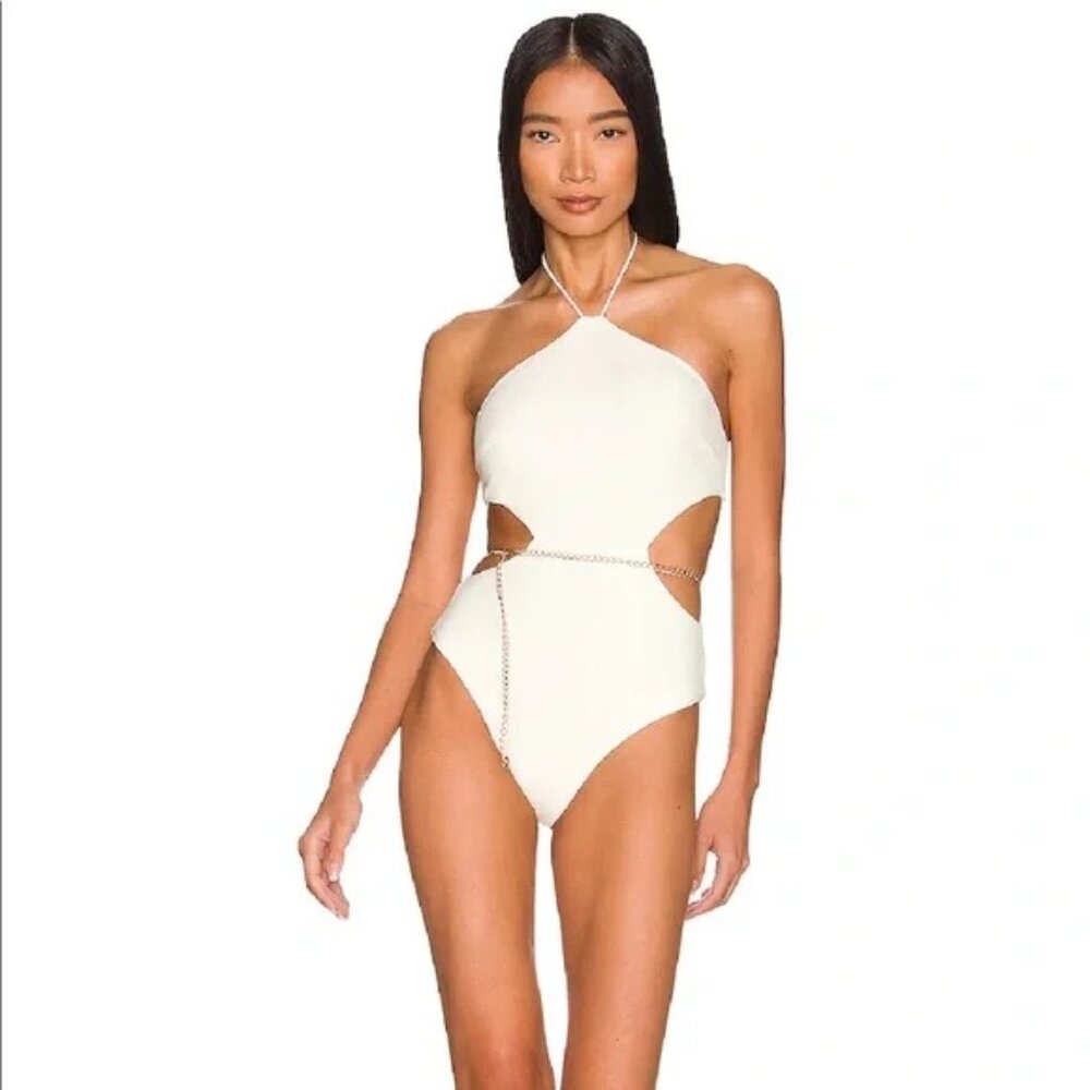 NWT Devon Windsor Aspen Full-Piece L Off-White SP22108F